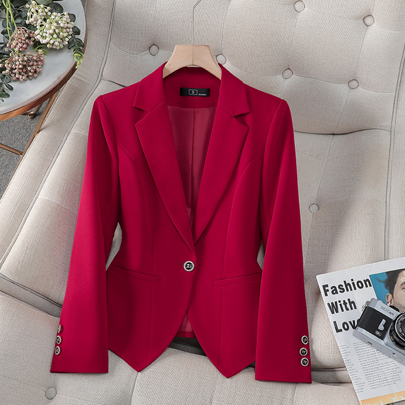 Women Formal Wear Blazers - Neue Modische Damen-Blazer in Rot, Weiß