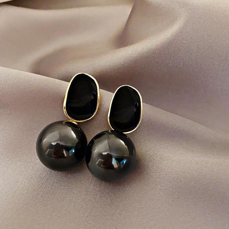 Pearl Earring Stud - Big Marke Class Edle Perle Ohrringe
