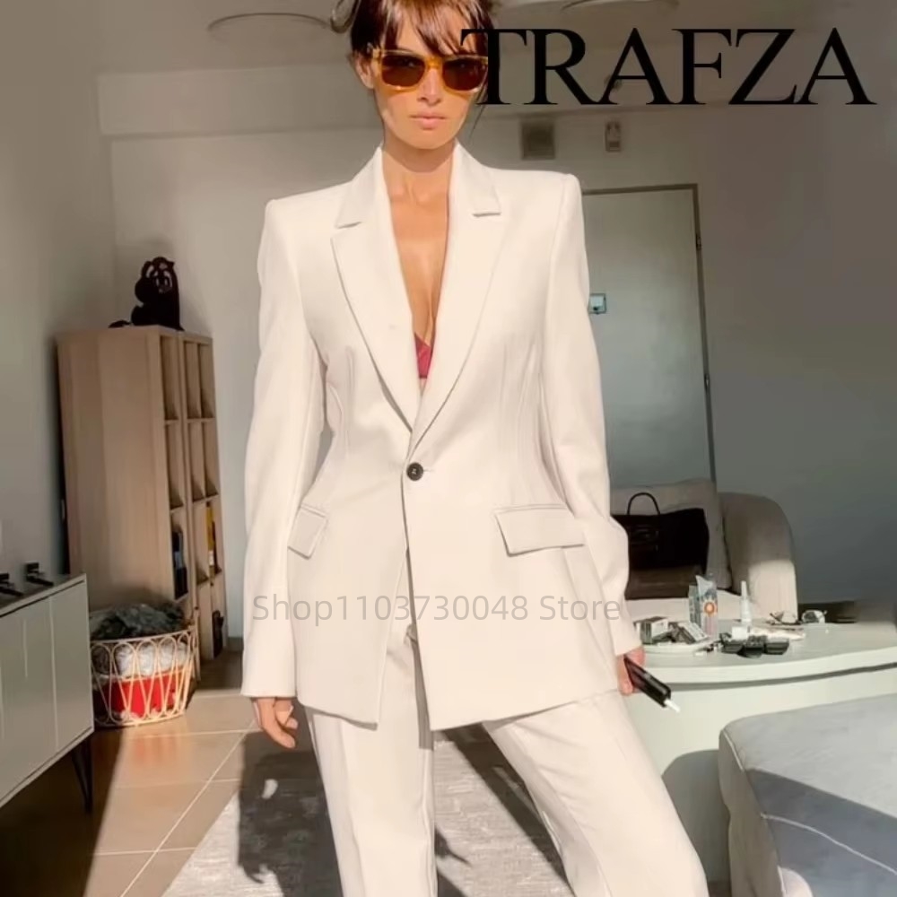 Women Formal Wear Blazers - Modischer Büro-Damenanzug Blazer und Hose Formeller