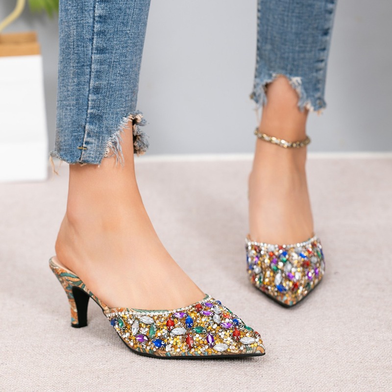 Luxus Strass Kitten Heel Hauss – Kitten Heel Women Bewertung und Preis