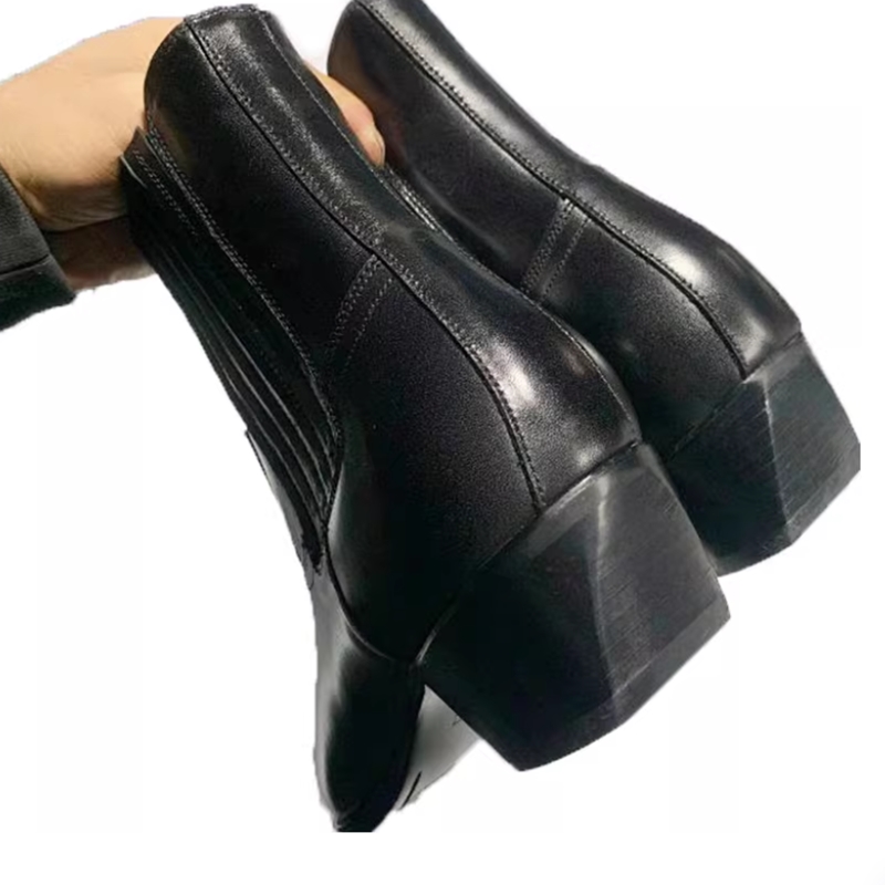 Herren Schwarze Leder Western  – Women Formal Wear Western Bewertung und Preis