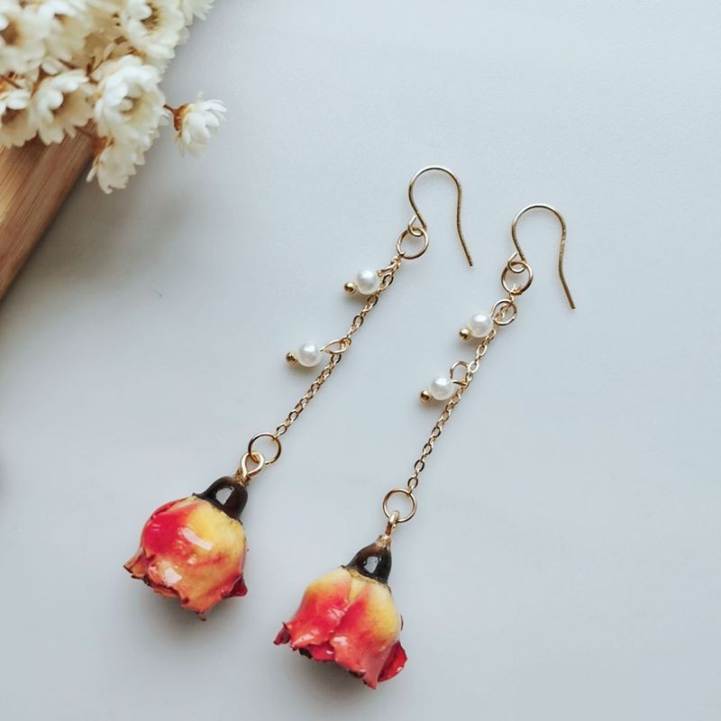 Elegante Unsterbliche Rosen-Pe – Pearl Earring Stud Bewertung und Preis