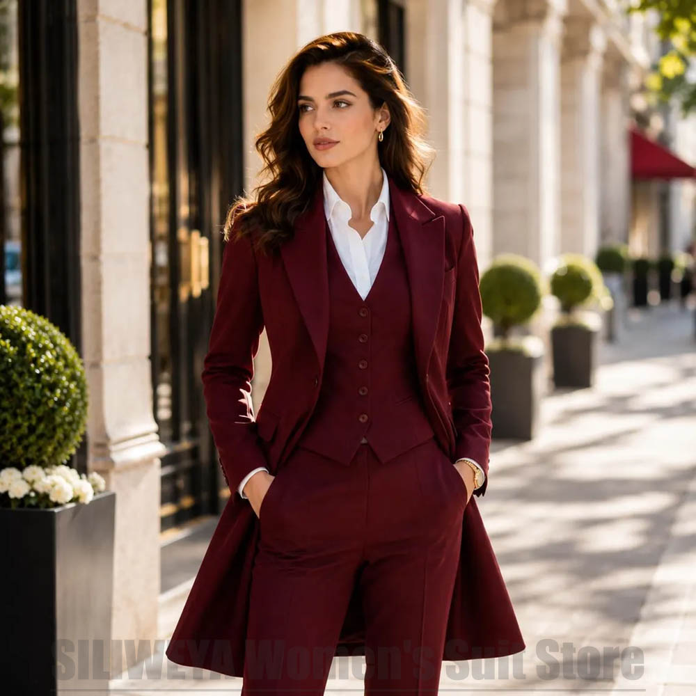 Modischer Damenanzug, 3-teilig – Women Formal Wear Blazers Bewertung und Preis