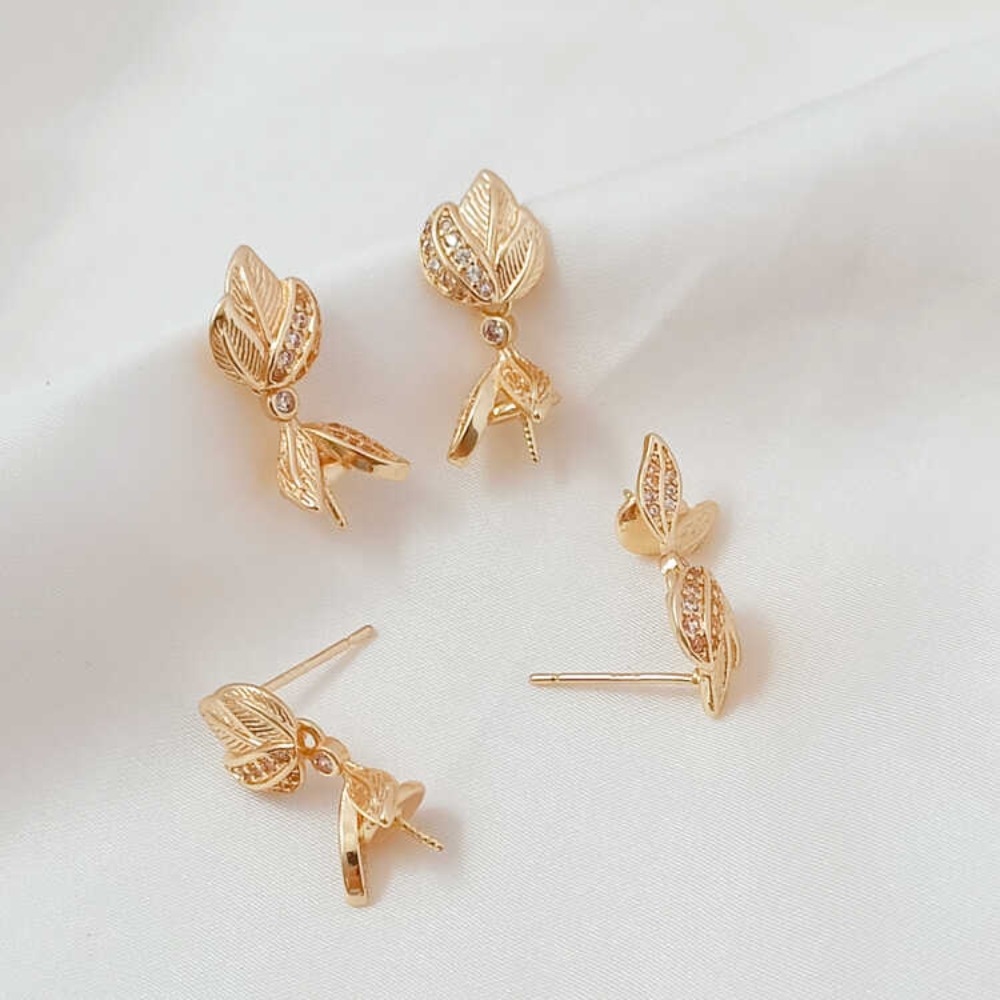 14K Mikro-Zirkonium Barock geb – Pearl Earring Stud Bewertung und Preis