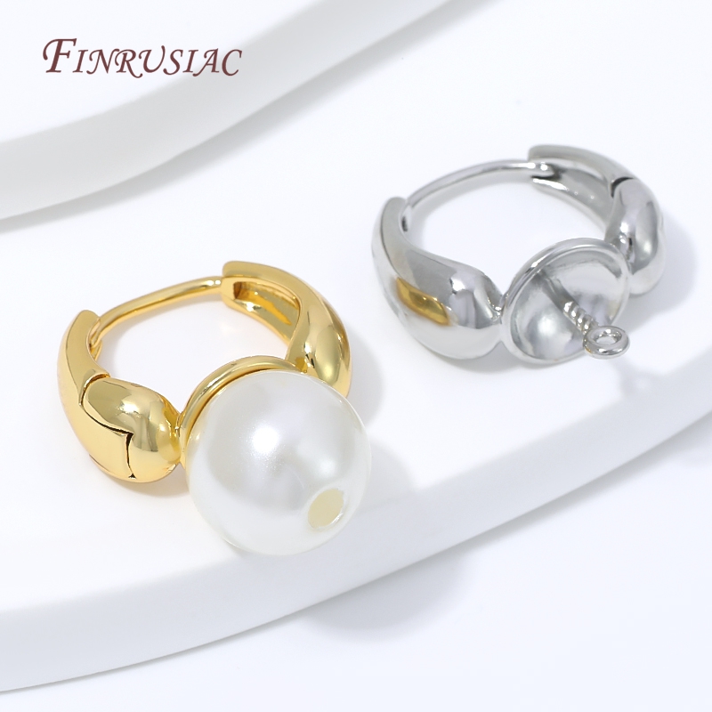 18K vergoldeter Wassertropfen- – Pearl Earring Stud Bewertung und Preis