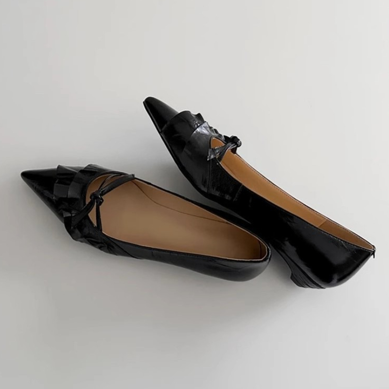 Elegante Lederrüschen mit nied – Kitten Heel Women Bewertung und Preis