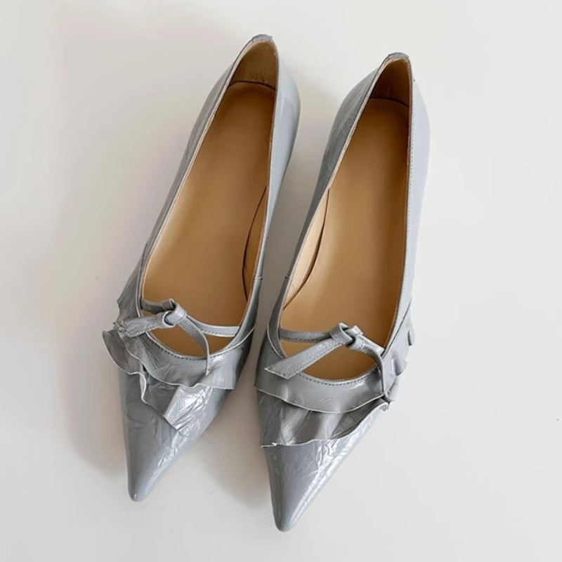 Elegante Lederrüschen mit nied – Kitten Heel Women Bewertung und Preis