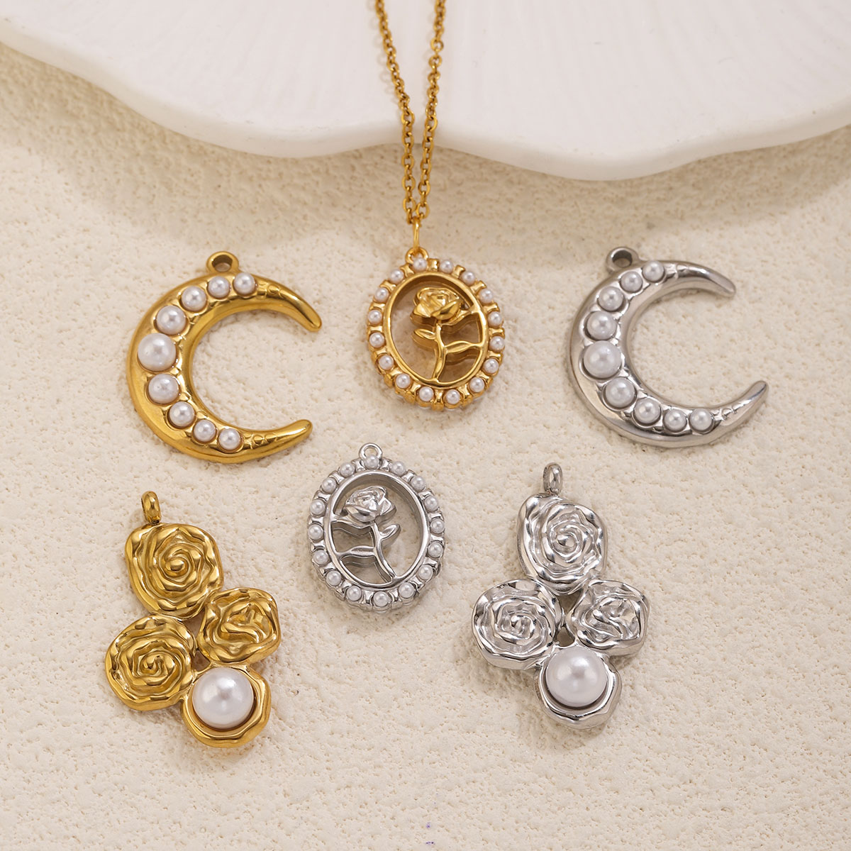 5 Stück Edelstahl 18K vergolde – Pearl Earring Stud Bewertung und Preis