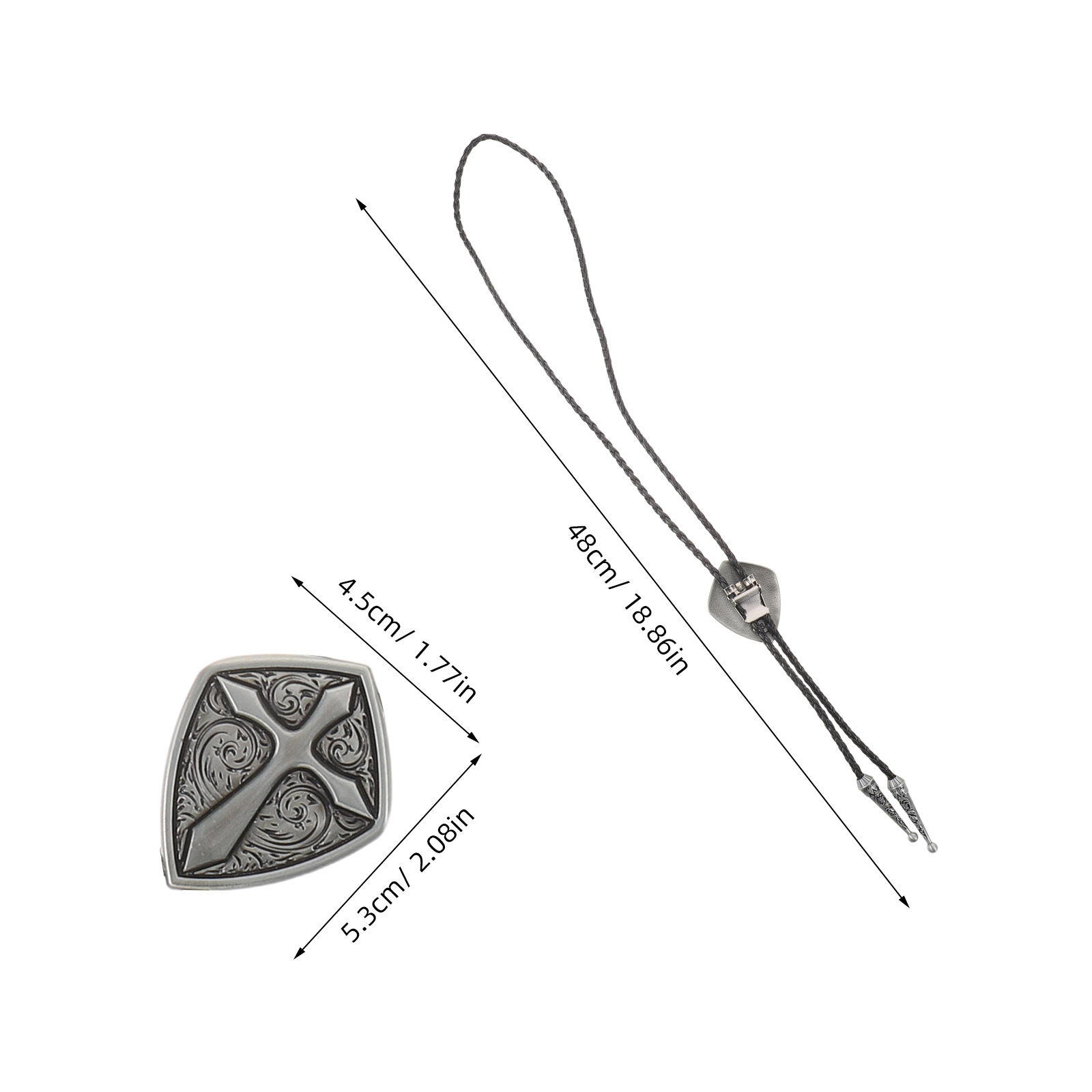 Bolo Tie Kreuzanhänger Western – Women Formal Wear Western Bewertung und Preis