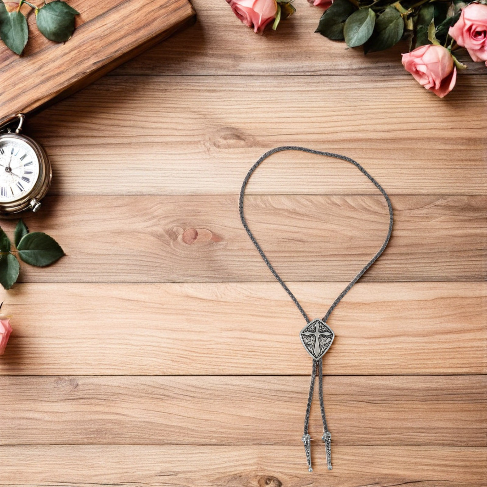 Bolo Tie Kreuzanhänger Western – Women Formal Wear Western Bewertung und Preis