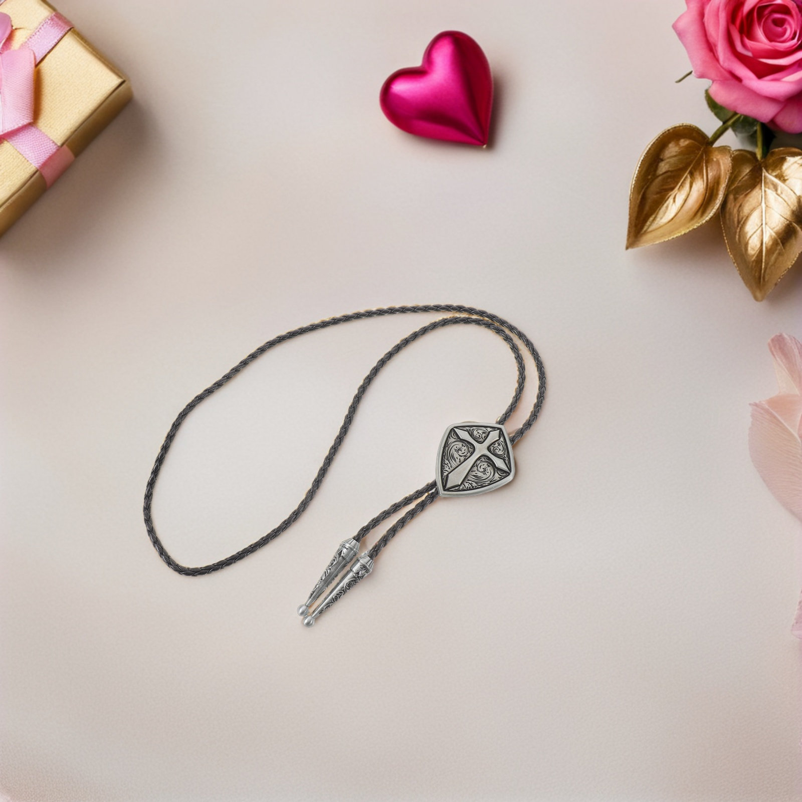 Bolo Tie Kreuzanhänger Western – Women Formal Wear Western Bewertung und Preis
