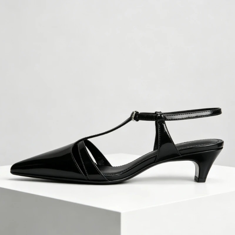 Lackleder Kitten Heel Damen Pu – Kitten Heel Women Bewertung und Preis