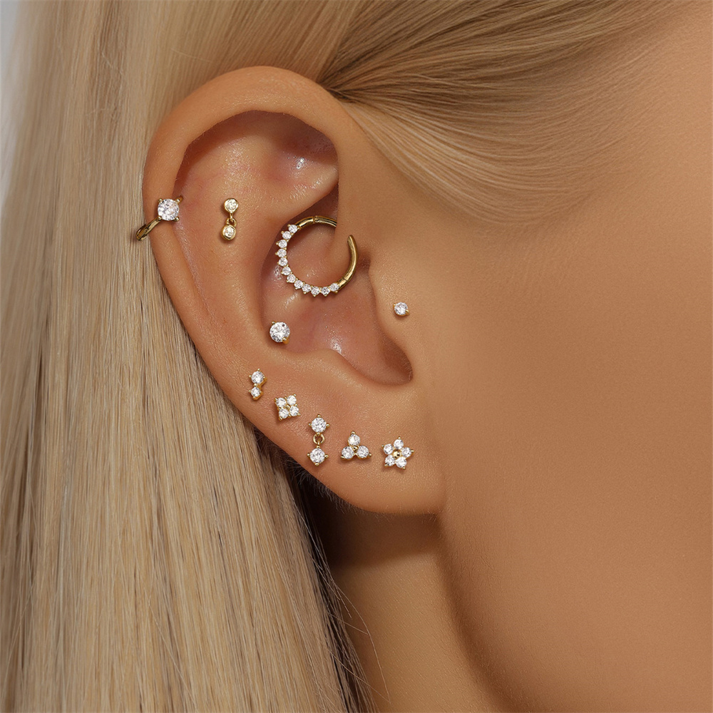 Aide DIY Zirkon Perlenohrring  – Pearl Earring Stud Bewertung und Preis