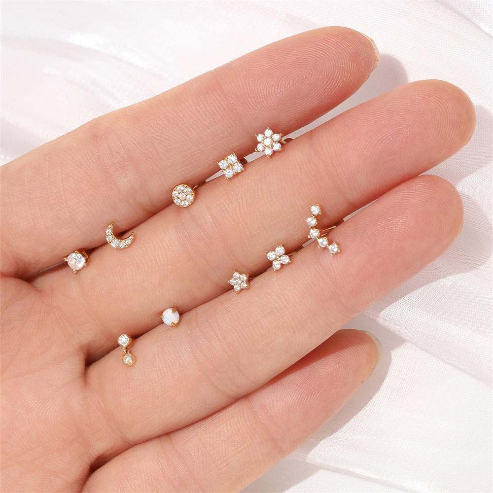 Aide DIY Zirkon Perlenohrring  – Pearl Earring Stud Bewertung und Preis