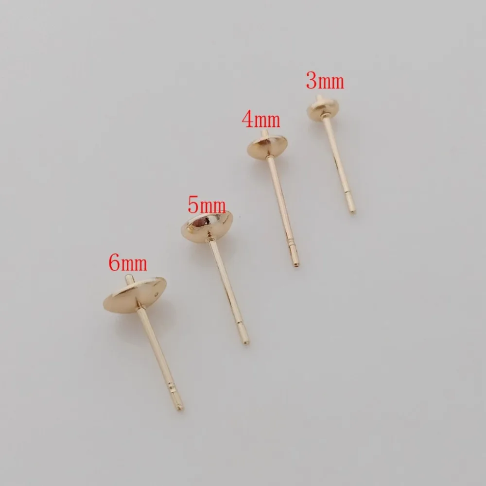 14K vergoldete Perlenzubehör,  – Pearl Earring Stud Bewertung und Preis