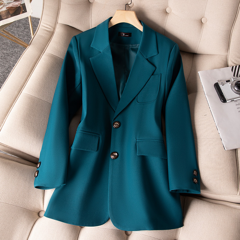Blau Schwarz Grün Frauen Forma – Women Formal Wear Blazers Bewertung und Preis